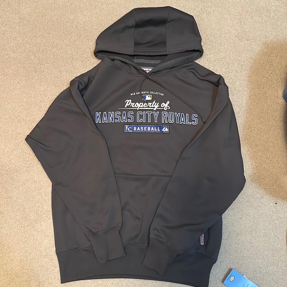 Kansas City Royals basketball grey hoodie